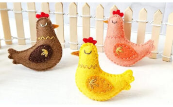 Easy Felt Chicken Free Sewing Pattern