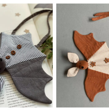 Bat Soft Toy Wall Hanging Decor Sewing Pattern