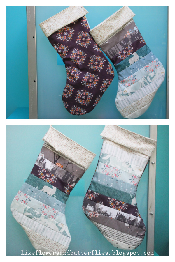 Christmas Stocking Free Sewing Pattern 