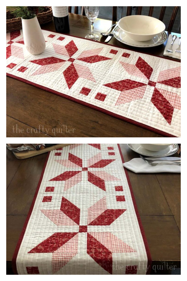 Nordic Star Table Runner Free Sewing Pattern