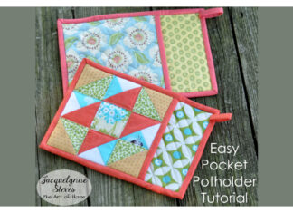 Pocket Potholder Free Sewing Pattern