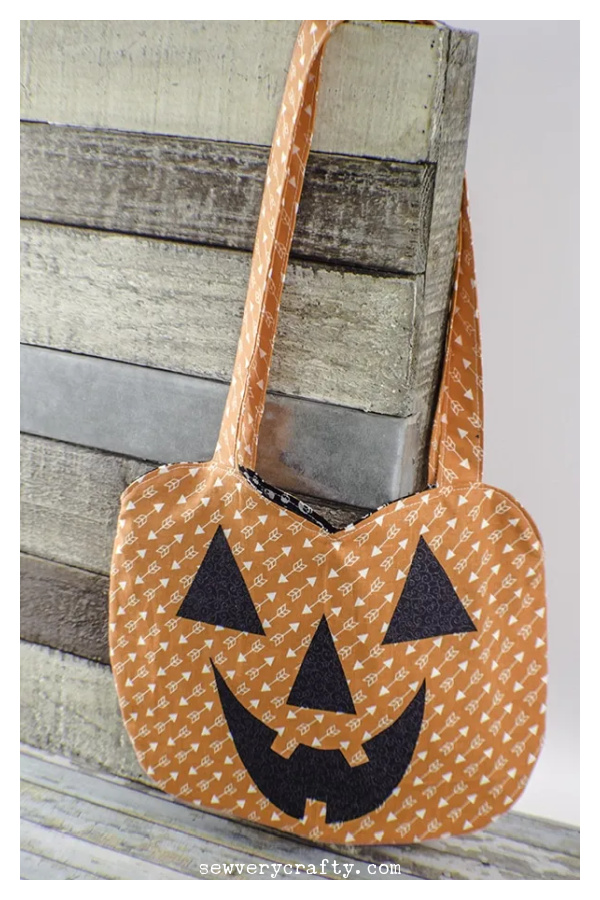 Pumpkin Treat Bag Free Sewing Pattern