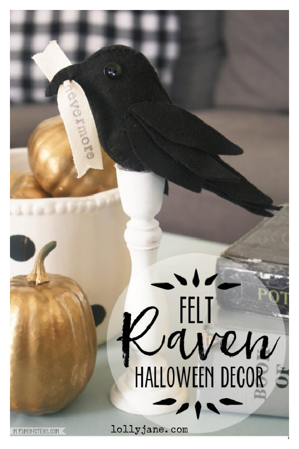 Raven Halloween Decor Free Sewing Pattern