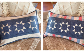 Simply Starry Pillow Free Sewing Pattern