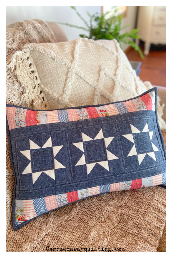 Simply Starry Pillow Free Sewing Pattern