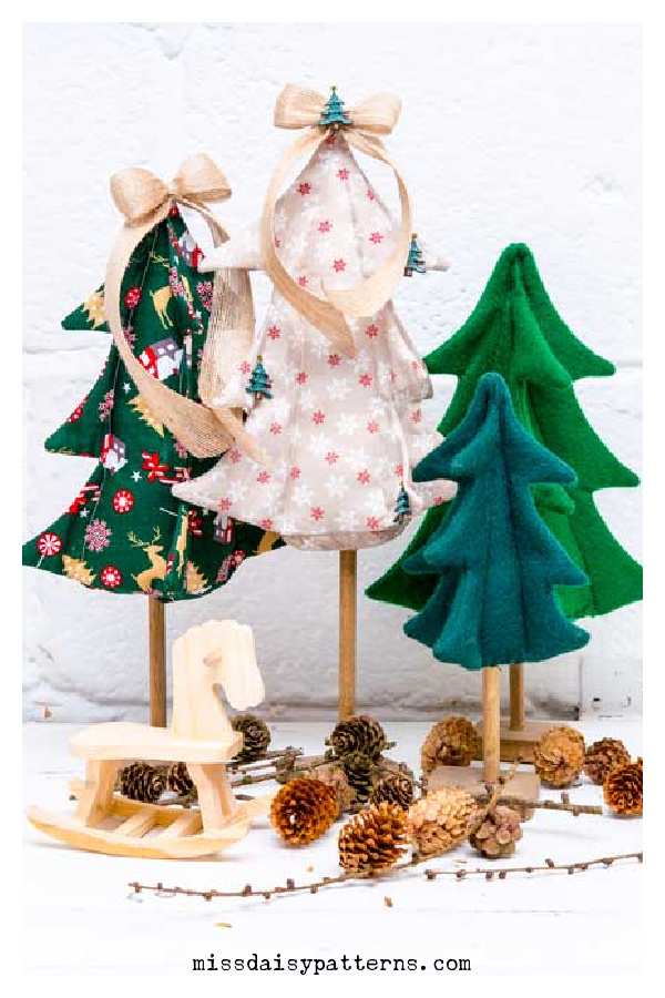 Village Christmas Tree Free Sewing Pattern