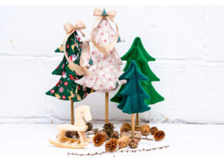 Village Christmas Tree Free Sewing Pattern