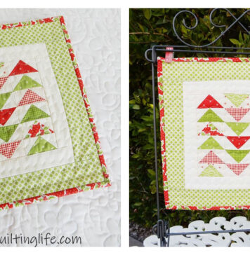 Christmas Mini Quilt Free Sewing Pattern