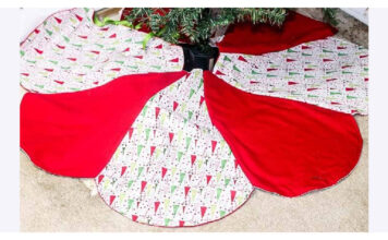 Christmas Tree Skirt Free Sewing Pattern