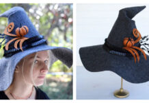 Easy Felt Witch Hat Free Sewing Pattern