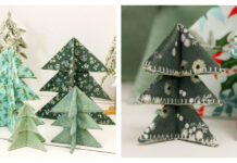 Fabric Christmas Trees Free Sewing Pattern