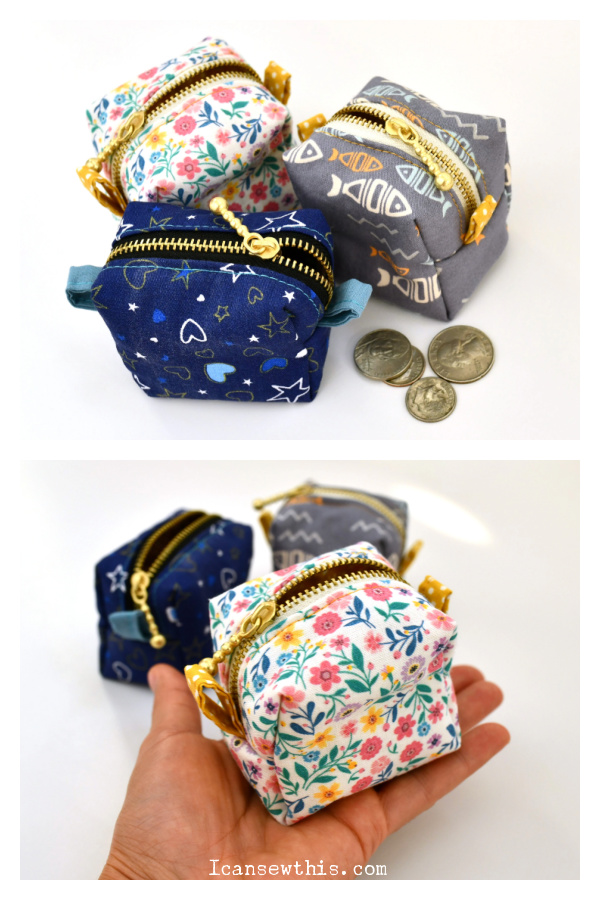 Mini Zipper Pouch Free Sewing Pattern