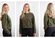 Casey Crop Sweatshirt Free Sewing Pattern