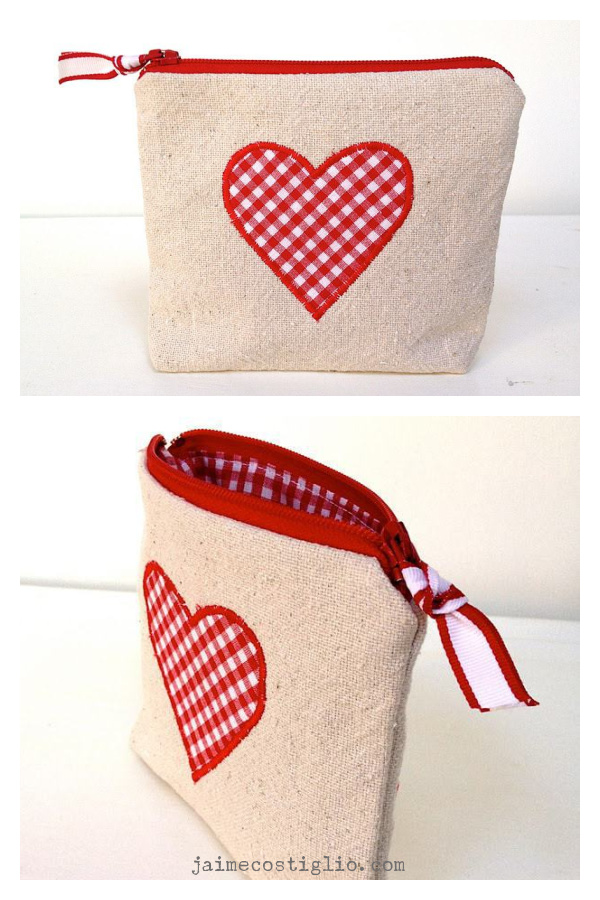 Mini Zippered Goody Bags Free Sewing Pattern