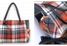 Plaid Flannel Tote Bag Free Sewing Pattern