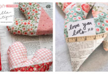 Stuffed Heart Free Sewing Pattern