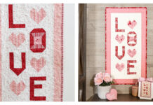 Valentine's Mini Quilt Free Sewing Pattern