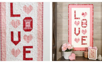 Valentine's Mini Quilt Free Sewing Pattern