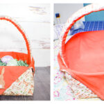 Simple Fabric Easter Basket Free Sewing Pattern