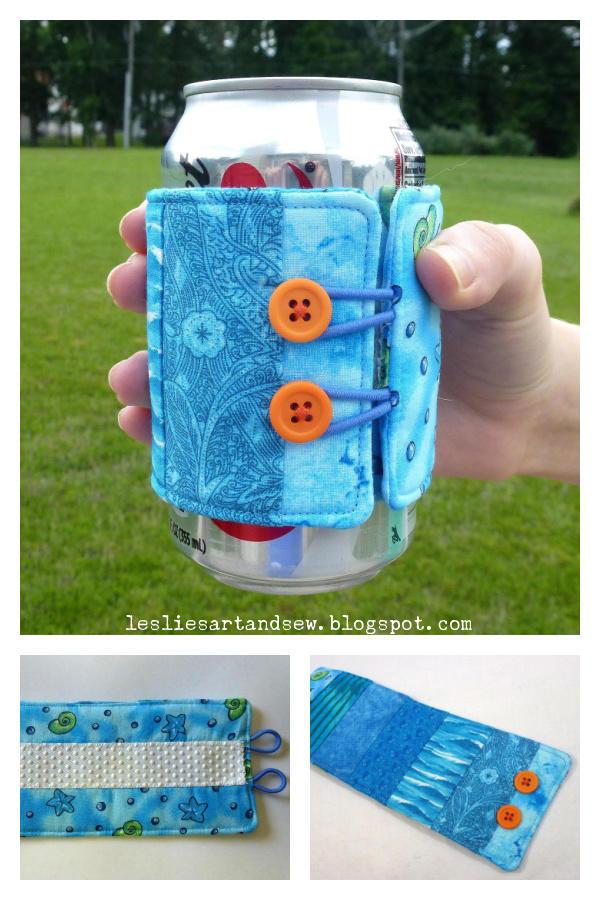 Soda Can Cozy Free Sewing Pattern