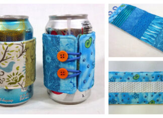 Soda Can Cozy Free Sewing Pattern