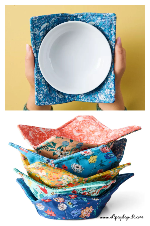 Soup Bowl Cozy Free Sewing Pattern 