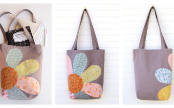 Spring Flower Tote Bag Free Sewing Pattern