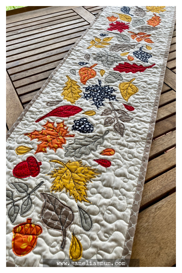 Autumn Fall Table Runner Free Sewing Pattern