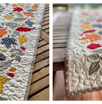 Autumn Fall Table Runner Free Sewing Pattern