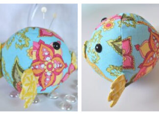 Bohemian Blowfish Pincushion Free Sewing Pattern