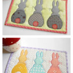 Bunny Hop Mug Rug Sewing Pattern