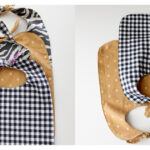 Knotted Pass-Thru Baby Bib Free Sewing Pattern