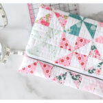 Pretty Pinwheels Quilted Fold Over Pouch Free Sewing Pattern