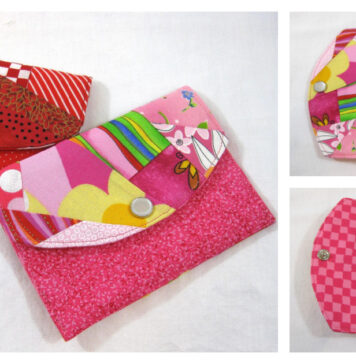 Scrappy Snappy Pouch Free Sewing Pattern