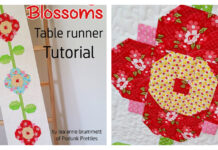 Spring Blossoms Table Runner Free Sewing Pattern