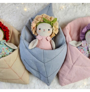 Stuffed Flower Doll Sewing Pattern