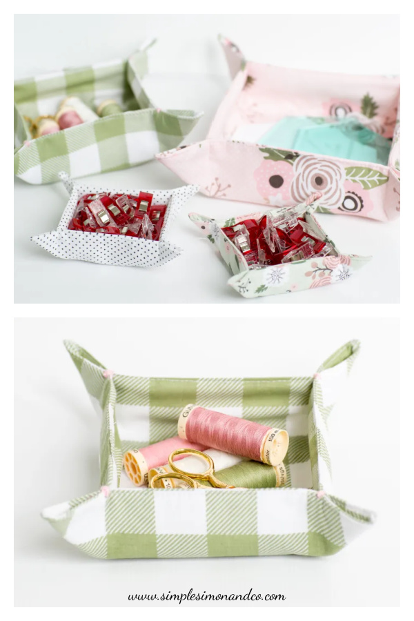 Fabric Nesting Tray Free Sewing Pattern