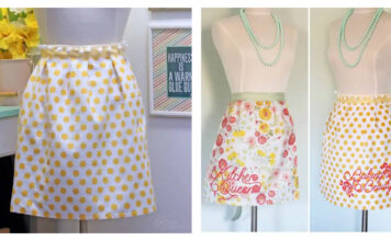 Quick Tea Towel Apron Free Sewing Pattern
