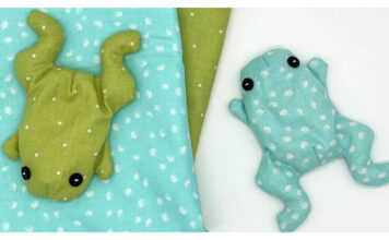 Stuffed Frog Sewing Pattern