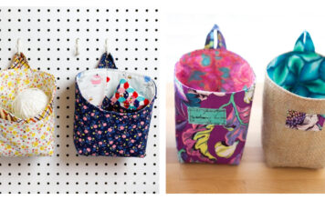 Pegboard Baskets Free Sewing Pattern