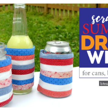 Scrappy Adjustable Summer Drink Wrap Free Sewing Pattern