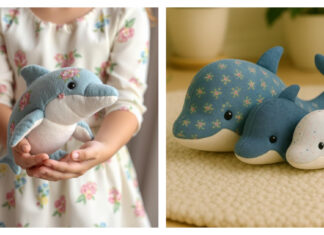 Dolphin Soft Toy Sewing Pattern