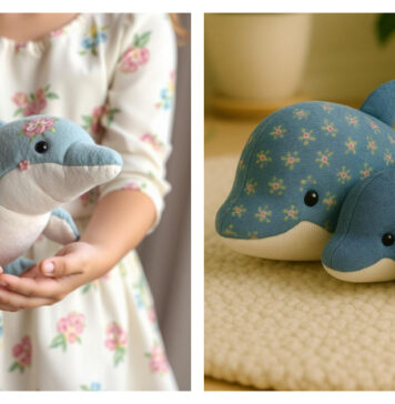 Dolphin Soft Toy Sewing Pattern