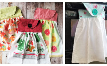 Hanging Dish Towel Free Sewing Pattern