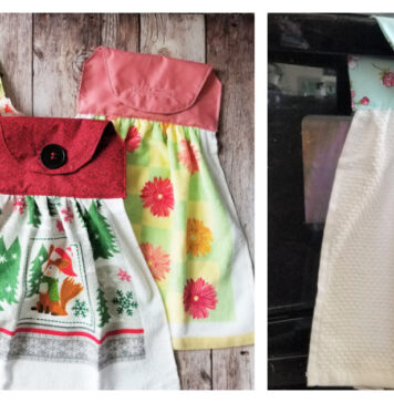 Hanging Dish Towel Free Sewing Pattern