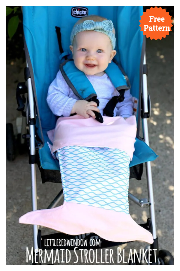Mermaid Stroller Blanket Free Sewing Pattern