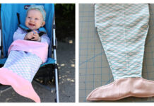 Mermaid Stroller Blanket Free Sewing Pattern