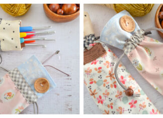 Skinny Drawstring Bag Free Sewing Pattern