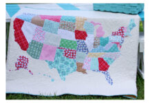 US Map Quilt Free Sewing Pattern