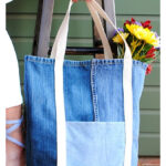 Upcycled Jeans Tote Bag Free Sewing Pattern
